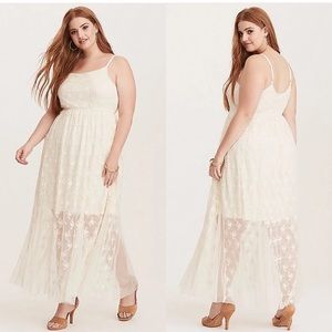 ❤️ NWT Torrid Sz 00 (10-12) Lace Maxi Dress ❤️
